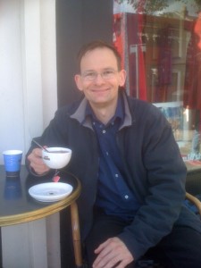 PA - smiling - cafe nero 11 May 12 - Chiswick High Road